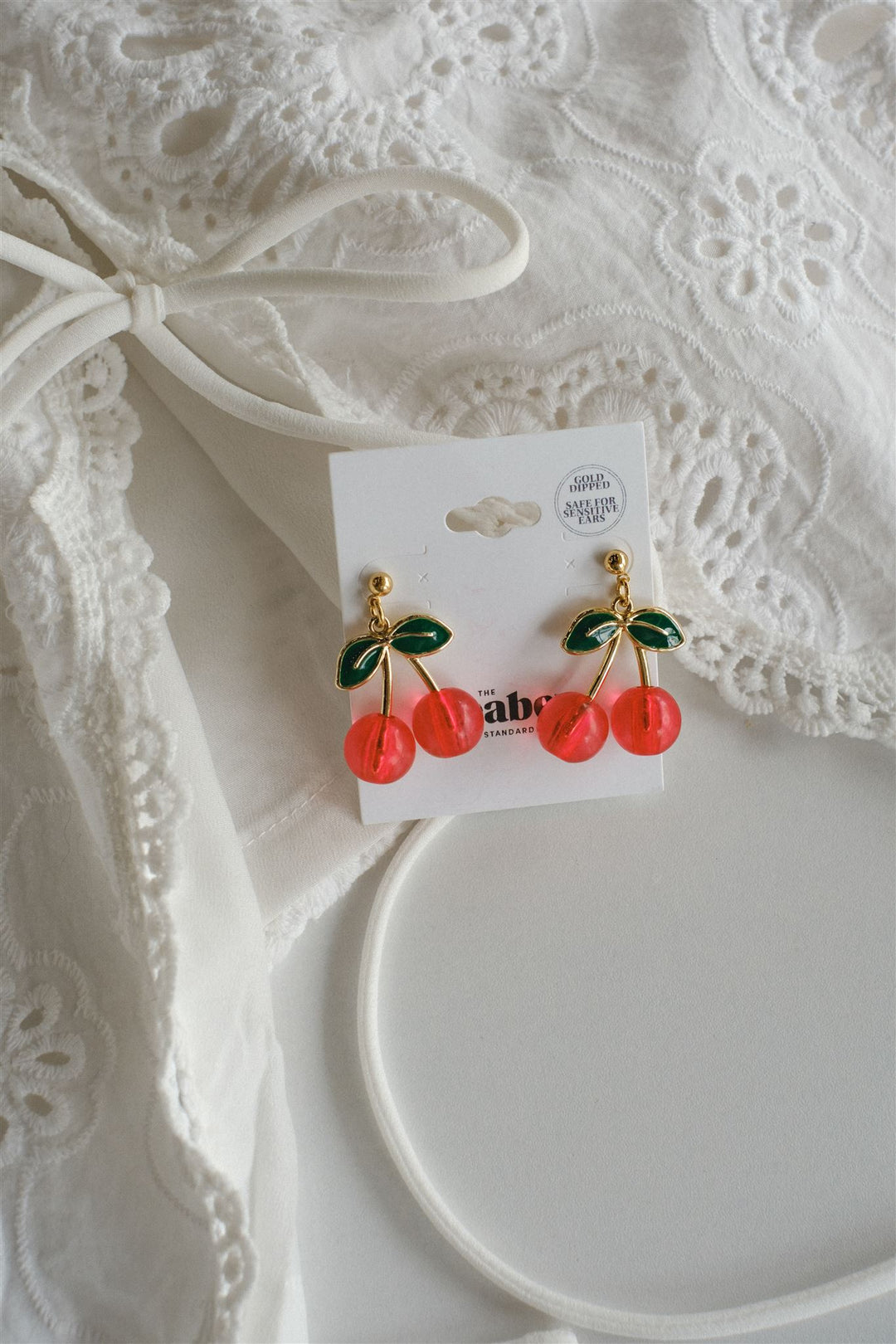Zoey Red Cherry Post Earring