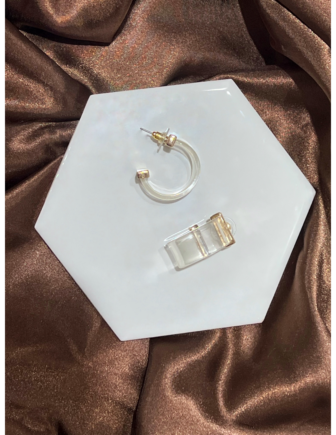 Lainey Clear Hoop