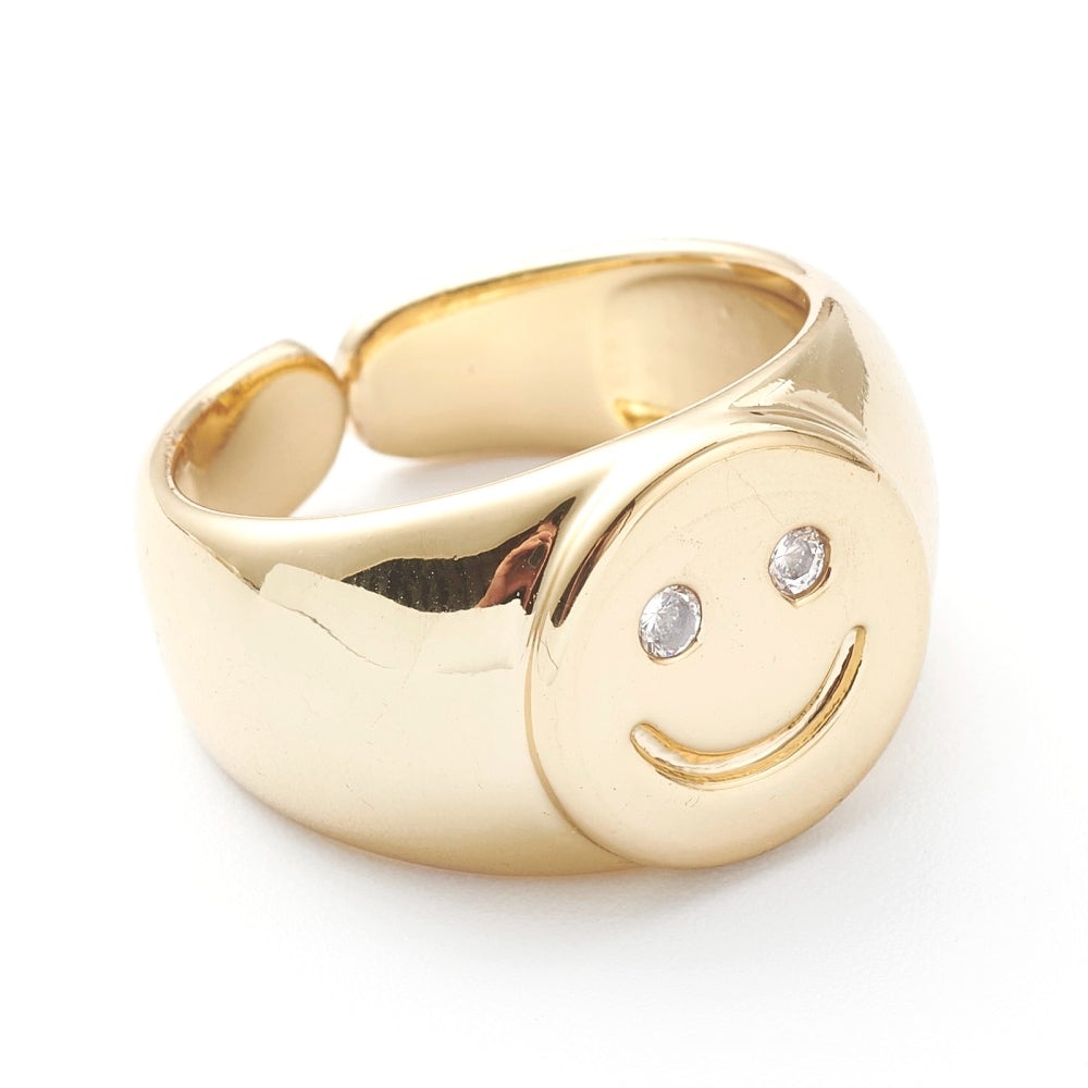 Gold Smiley Ring