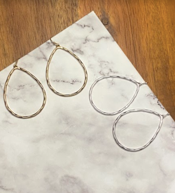 Waymon Teaxtured Teardrop Earring