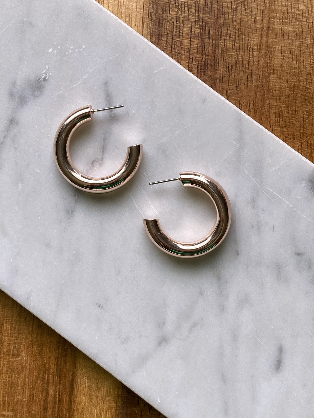 Litta Rose Gold Tube Hoop