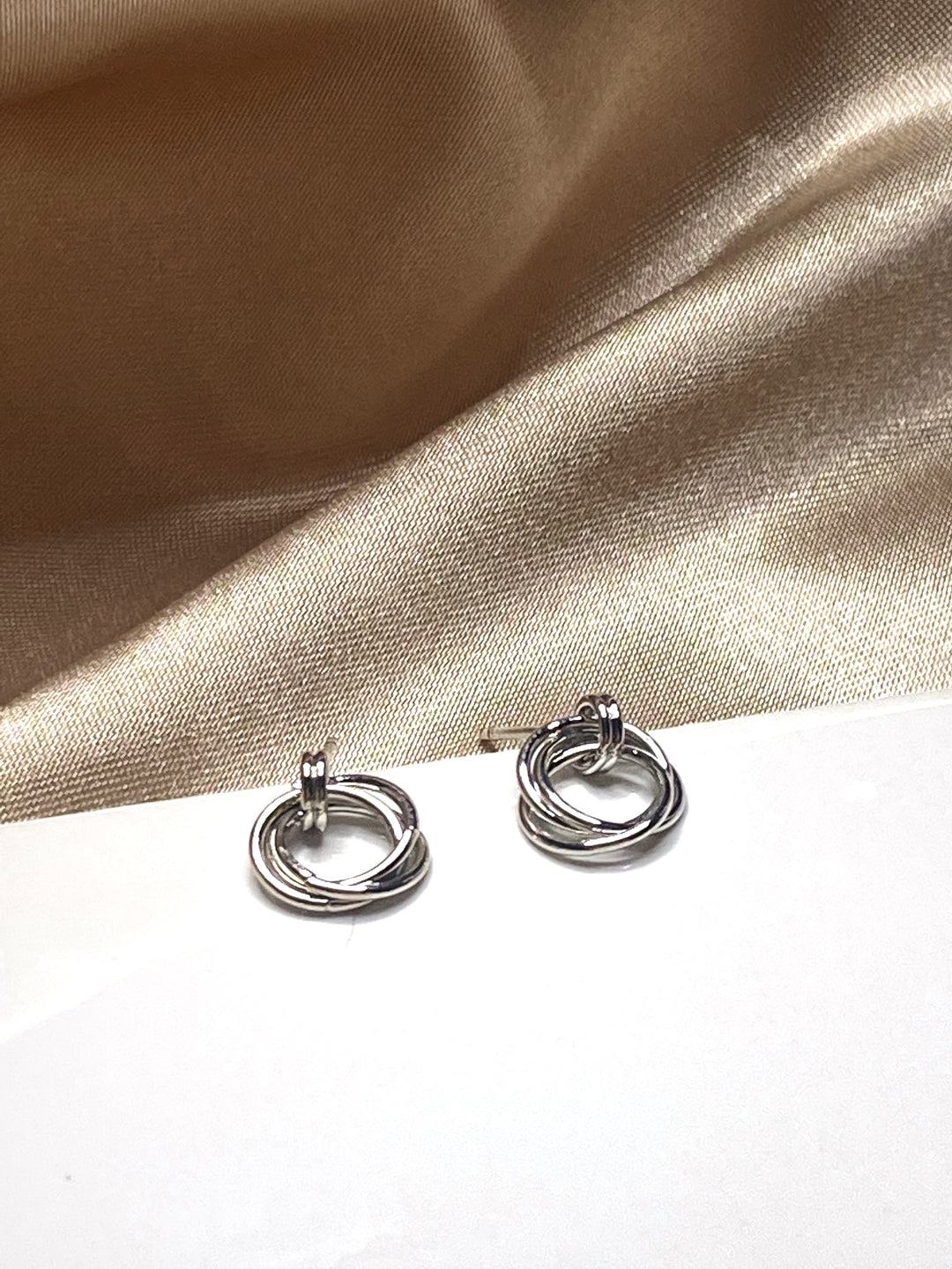 Hazel Three Ring Post Earrings