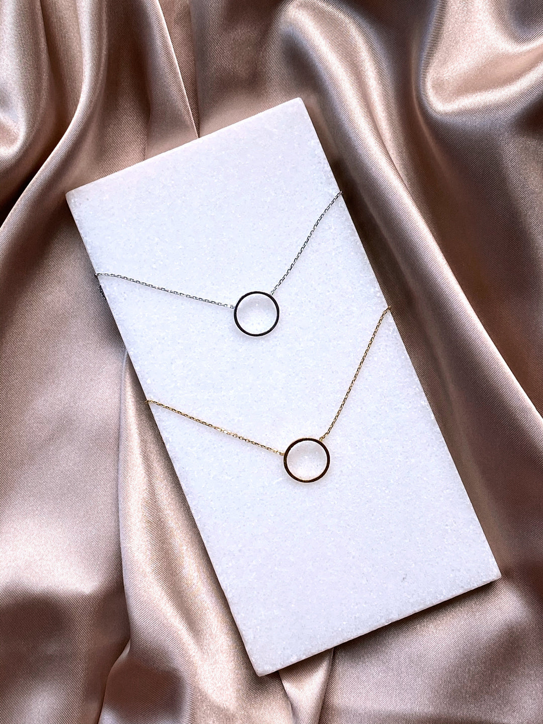 Sterling Open Circle Necklace