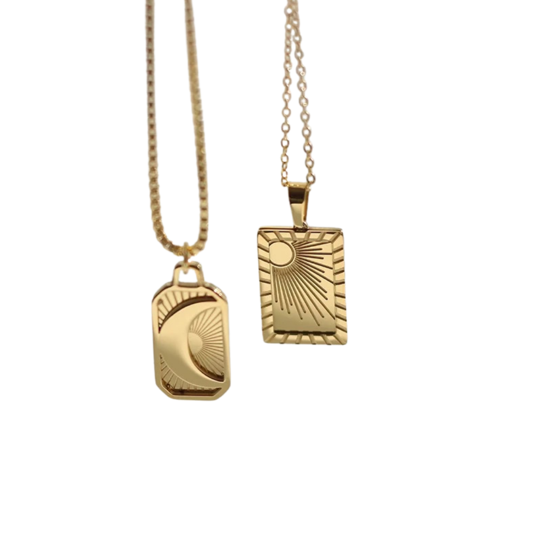Stainless Radial Necklace