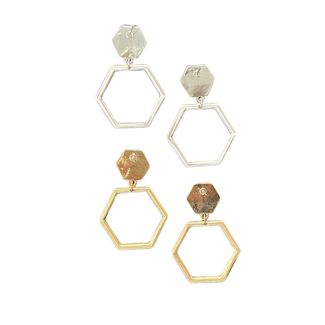Heath Hexagon Earring