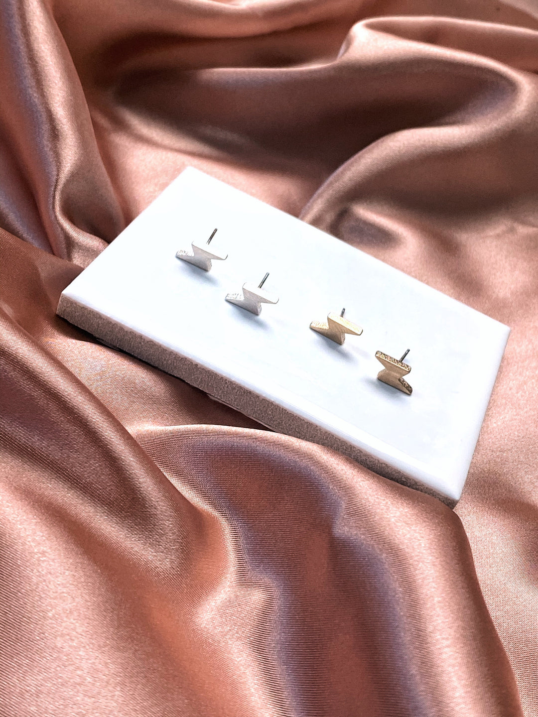 Lightning Bolt Stud Earring