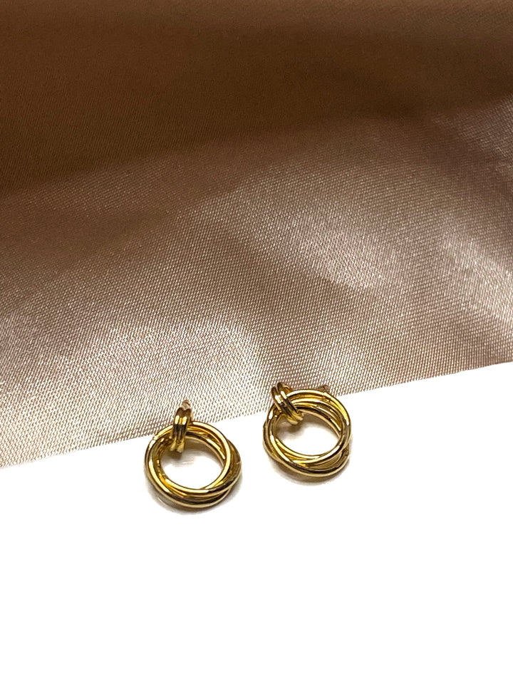 Hazel Three Ring Post Earrings