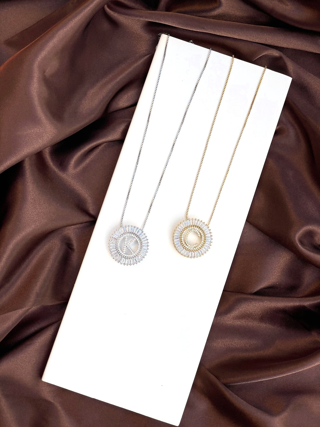 Chelsie Sparkle Initial Necklace