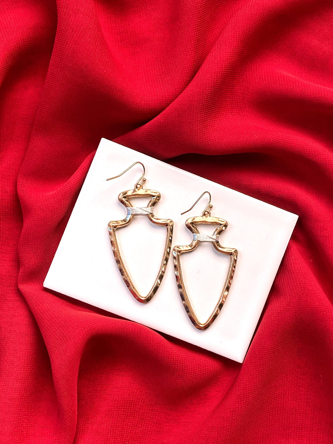 Clark Mixed Metal Arrowhead Gameday Earring