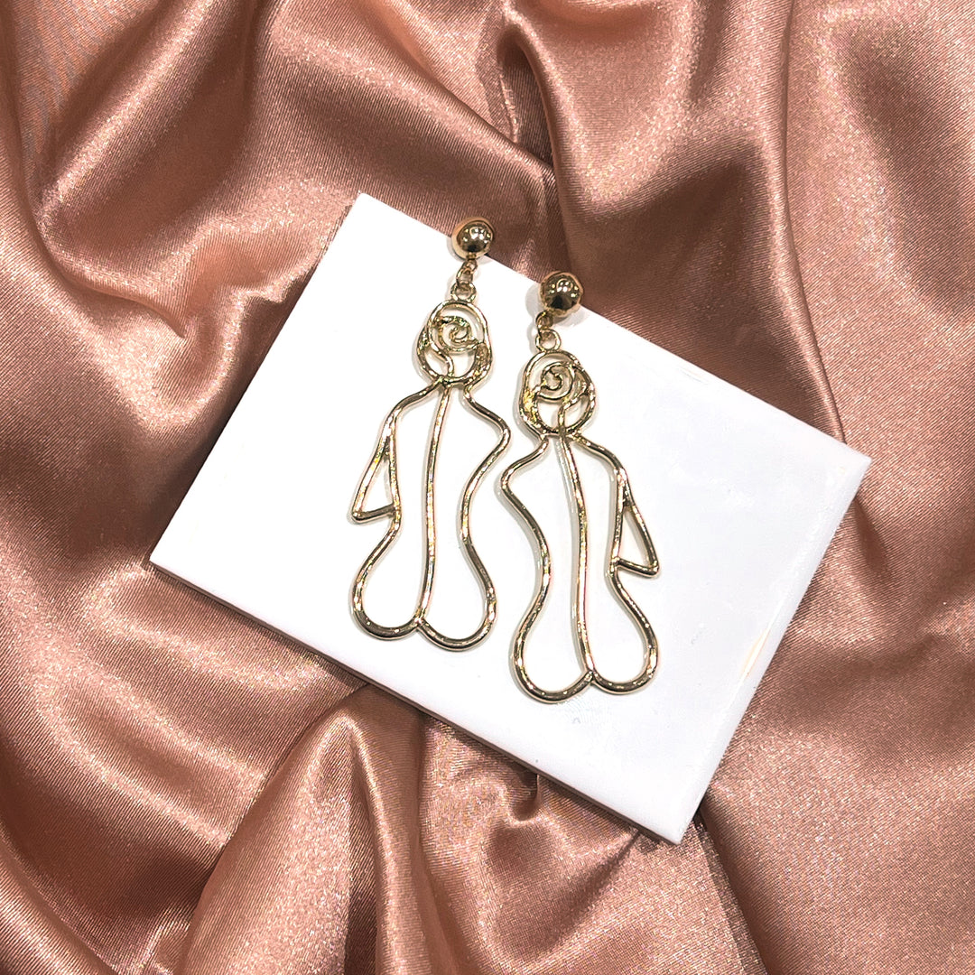 Bey Woman Silhouette Earrings