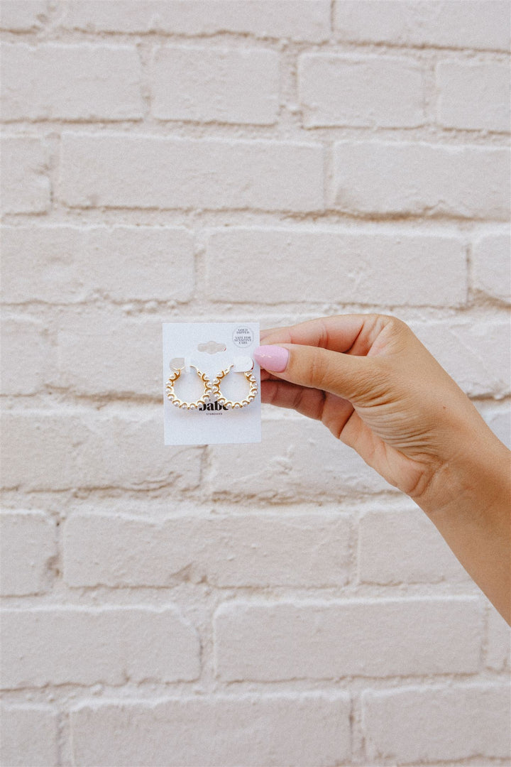 Hadlee Pearl Studded Hoop