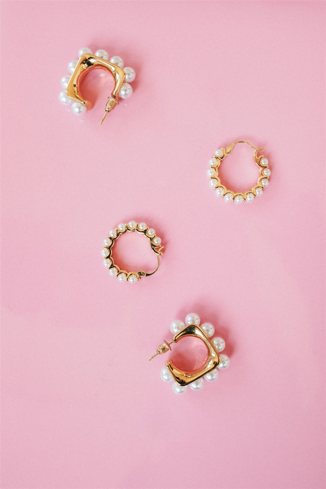 Hadlee Pearl Studded Hoop