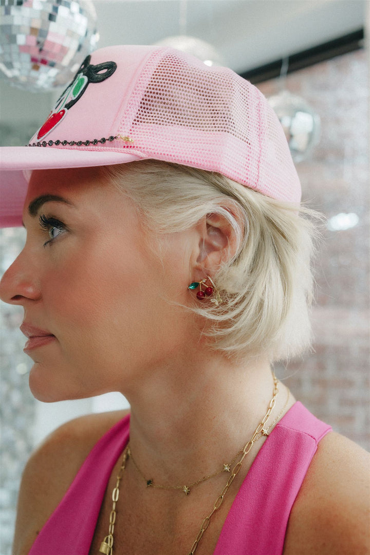 Tori Bling Cherry Stud
