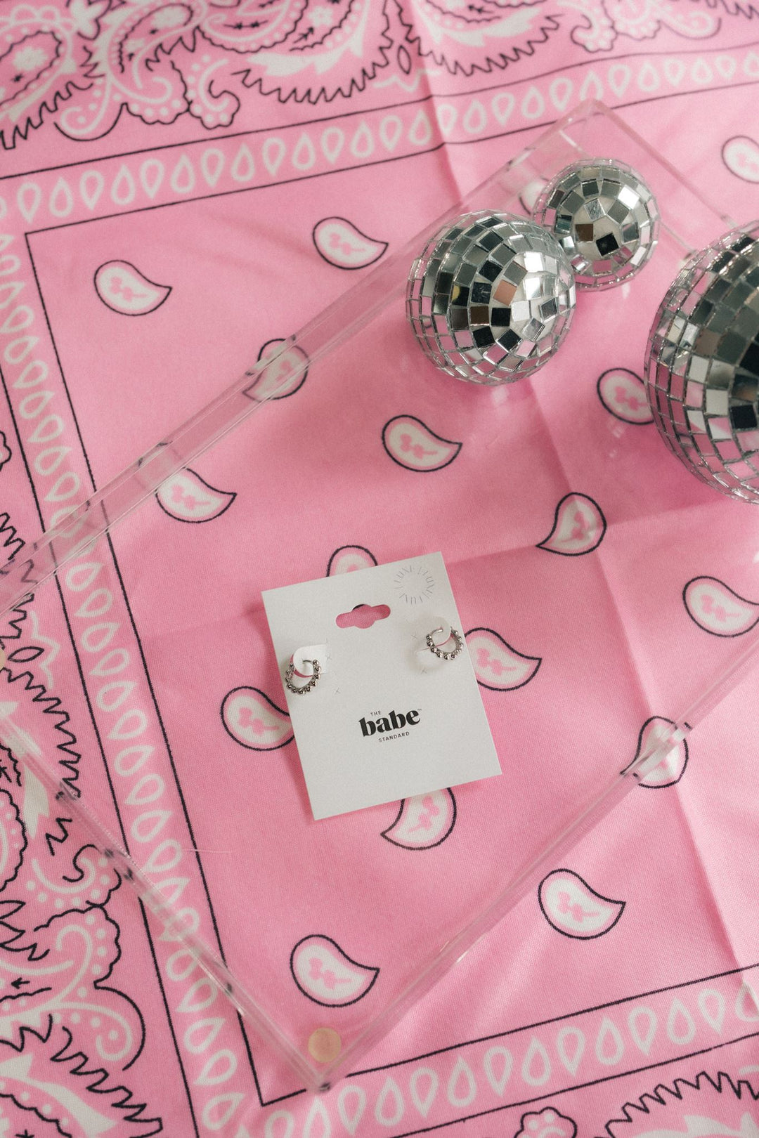 Mandy Beaded Mini Huggie
