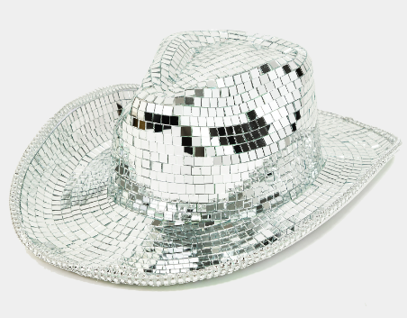 Disco ball Cowgirl hat
