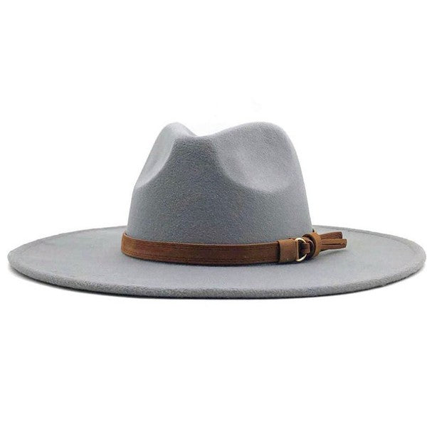 Bethie Brown Belted Hat