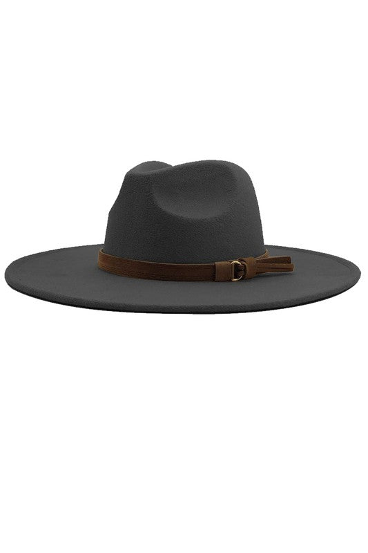 Bethie Brown Belted Hat