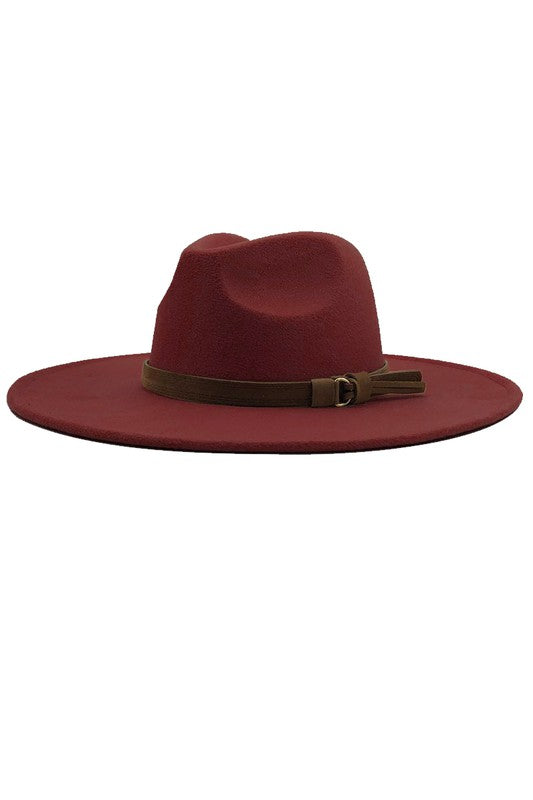Bethie Brown Belted Hat