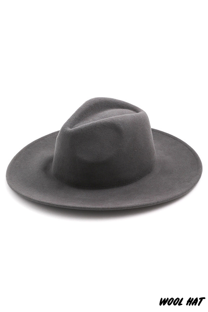 Babe Wool Flat Brim Hat