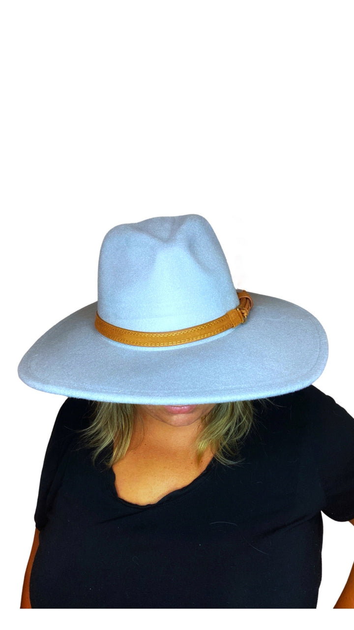 Bethie Brown Belted Hat